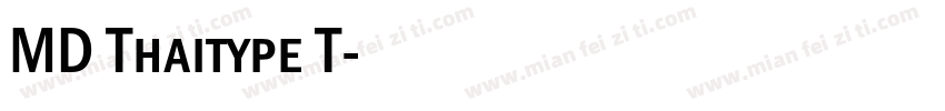 MD Thaitype T字体转换